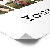 Gepersonaliseerde 56 fotocollage poster (Hoek)