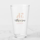 Gepersonaliseerde 5K Race Running Bold Tekst Glas (Achterkant)