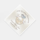Gepersonaliseerde 60e Jubileum Diamond servetten (Hoek)