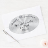 Gepersonaliseerde 60e Jubileum Stickers JOUW TEKST (Envelop)