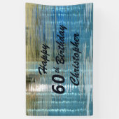 Gepersonaliseerde 60e verjaardag Sign Reflection i Spandoek (Verticaal)