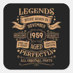 Gepersonaliseerde 65e verjaardagswhiskey feest vierkante sticker