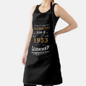 Gepersonaliseerde 70e verjaardag Geboren in 1953   Schort (Insitu)