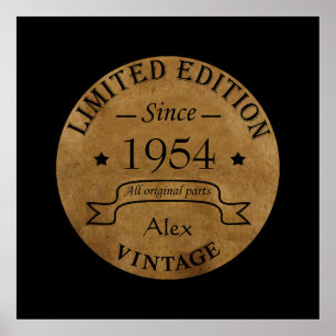 Gepersonaliseerde 70e verjaardagscadeaus poster