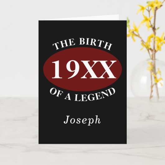 Gepersonaliseerde 70ste verjaardag van een legende kaart (Gele Bloem)