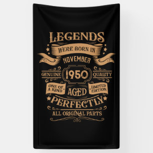 Gepersonaliseerde 75e verjaardag whiskey thema spandoek