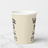 Gepersonaliseerde  75e verjaardagscadeaus zwart papieren bekers (Rechts)