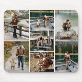 Gepersonaliseerde 7 foto Mousepad Muismat