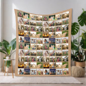 Gepersonaliseerde 80 Fotocollage Fleece Deken