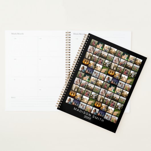 Gepersonaliseerde 80 Fotocollage Planner (Display)