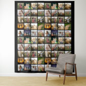 Gepersonaliseerde 80 Fotocollage Wandkleed (In situ)