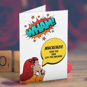 Gepersonaliseerde 80e verjaardag komische grappig kaart