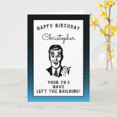 Gepersonaliseerde 80e verjaardag over de heuvel Gr Kaart (Gele Bloem)