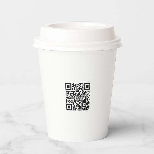 Gepersonaliseerde 8oz Paper Cup met deksel voor ev Papieren Bekers (Achterkant)