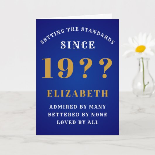 Gepersonaliseerde 90e verjaardag jaren 1930 Jouw n Kaart (Kleine Plant)