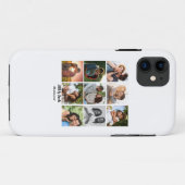 Gepersonaliseerde 9 Photo Collage Sjabloon voor ko Case-Mate iPhone Case (Achterkant (horizontaal))