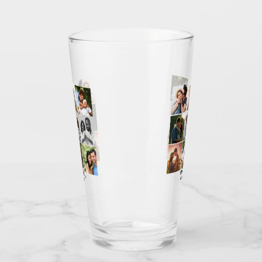 Gepersonaliseerde 9 Photo Collage Sjabloon voor ko Glas (Links)
