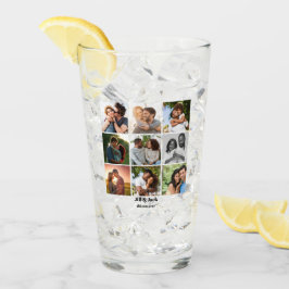 Gepersonaliseerde 9 Photo Collage Sjabloon voor ko Glas