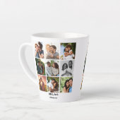 Gepersonaliseerde 9 Photo Collage Sjabloon voor ko Latte Mok (Linkerhoek)