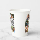 Gepersonaliseerde 9 Photo Collage Sjabloon voor ko Papieren Bekers (Links)