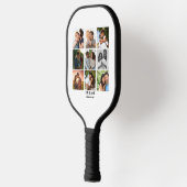 Gepersonaliseerde 9 Photo Collage Sjabloon voor ko Pickleball Paddle (Links)