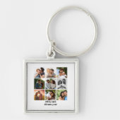 Gepersonaliseerde 9 Photo Collage Sjabloon voor ko Sleutelhanger (Voorkant)