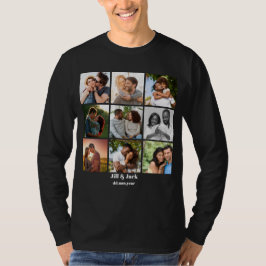 Gepersonaliseerde 9 Photo Collage Sjabloon voor ko T-shirt