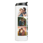 Gepersonaliseerde 9 Photo Collage Sjabloon voor ko Thermosbeker (Gedraaid links)