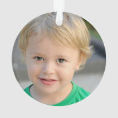 Gepersonaliseerde Aangepaste 2 Foto Dubbelzijdig Ornament (achterkant)