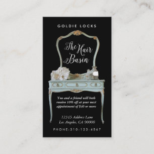 Gepersonaliseerde Aangepaste Antiek Vanity Salon K Aanbevelingskaartje