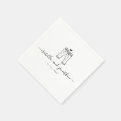 Gepersonaliseerde Aangepaste Beer Toast servetten (Hoek)