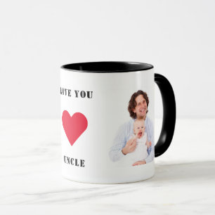 Gepersonaliseerde aangepaste familiefoto Ik hou va Mok