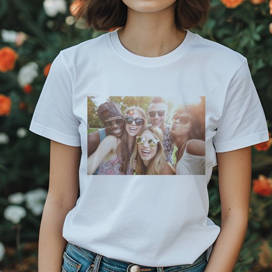 Gepersonaliseerde Aangepaste Foto Afbeelding Vrien Tri-Blend Shirt