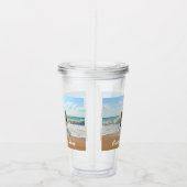 Gepersonaliseerde Aangepaste Foto en Tekst Acryl T Acryl Drinkbeker (Rechts)