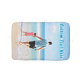 Gepersonaliseerde Aangepaste Foto en Tekst Badmat (Voorkant)