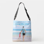 Gepersonaliseerde Aangepaste Foto en Tekst Crossbo Crossbody Tas (Achterkant)