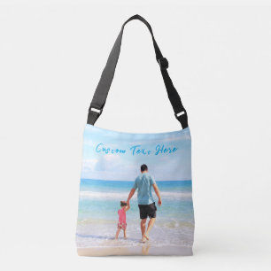 Gepersonaliseerde Aangepaste Foto en Tekst Crossbo Crossbody Tas