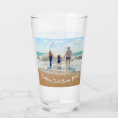 Gepersonaliseerde Aangepaste Foto en Tekst Naam Gl Glas (Achterkant)