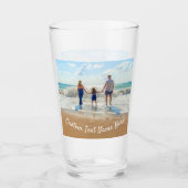 Gepersonaliseerde Aangepaste Foto en Tekst Naam Gl Glas (Voorkant)