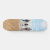 Gepersonaliseerde aangepaste foto en tekst Skatebo Skateboard (Horizontaal)