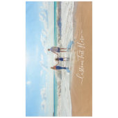 Gepersonaliseerde Aangepaste Foto en Tekst Tafelkl Tafelkleed (Voorkant)