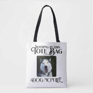 Gepersonaliseerde aangepaste foto hond mam leven draagtas