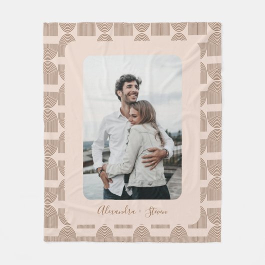 Gepersonaliseerde aangepaste foto Keep Earth patro Fleece Deken (Voorkant)