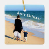 Gepersonaliseerde Aangepaste Foto Kerst Ornament (Voorkant)