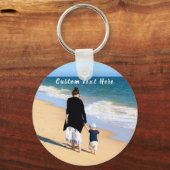 Gepersonaliseerde aangepaste foto Sleutelhanger me (Voorkant)