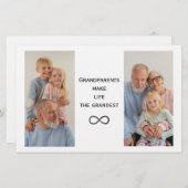 Gepersonaliseerde Aangepaste Foto & Tekst Grootoud Briefpapier (Voorkant / Achterkant)