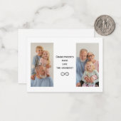 Gepersonaliseerde Aangepaste Foto & Tekst Grootoud Notitiekaartje (Voorkant / Achterkant in situ)