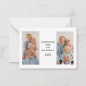 Gepersonaliseerde Aangepaste Foto & Tekst Grootoud Notitiekaartje (Voorkant)