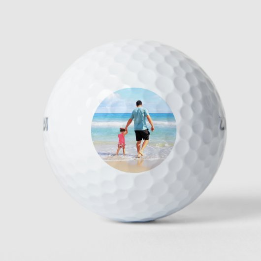 Gepersonaliseerde Aangepaste Foto Uw Golfballen (Voorkant)