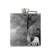 Gepersonaliseerde aangepaste foto vloeibare fles heupfles (Achterkant)